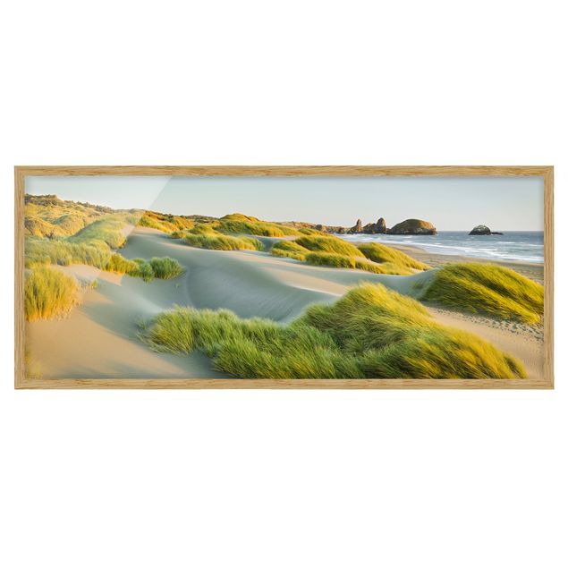Quadros paisagens Dunes And Grasses At The Sea