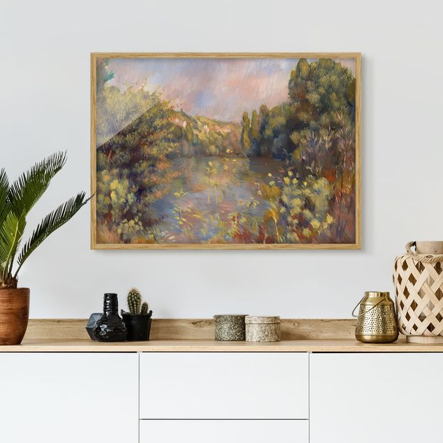 decoraçao para parede de cozinha Auguste Renoir - Lakeside Landscape
