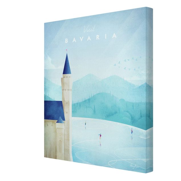 quadro azul Travel Poster - Bavaria