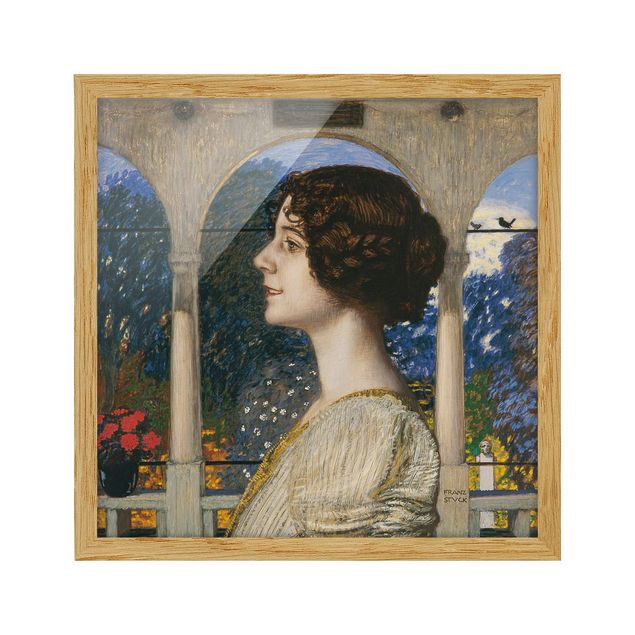 Quadros famosos Franz Von Stuck - Female Portrait