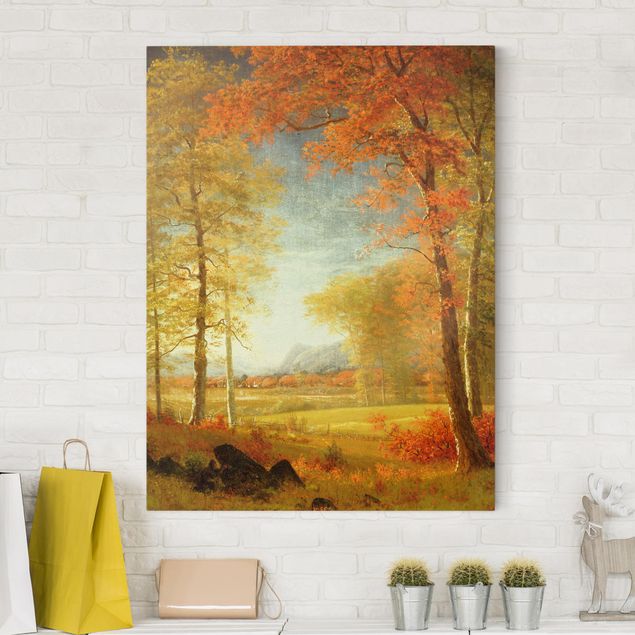 decoraçao para parede de cozinha Albert Bierstadt - Autumn In Oneida County, New York
