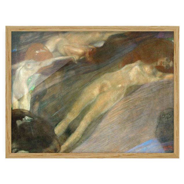 Quadros atos e eróticos Gustav Klimt - Moving Water