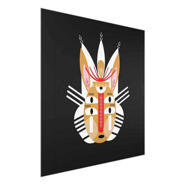 Quadros famosos Collage Ethno Mask - Rabbit