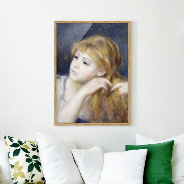 Quadros movimento artístico Impressionismo Auguste Renoir - Head of a Young Woman