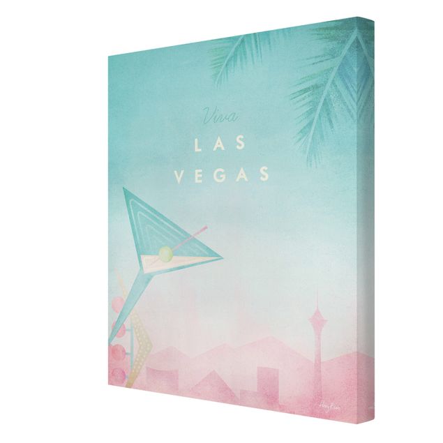Quadros de Henry Rivers Travel Poster - Viva Las Vegas