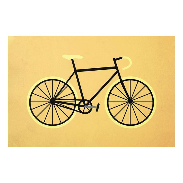 Quadros laranjas Bicycle In Yellow