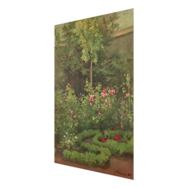 Quadros movimento artístico Romantismo Camille Pissarro - A Rose Garden