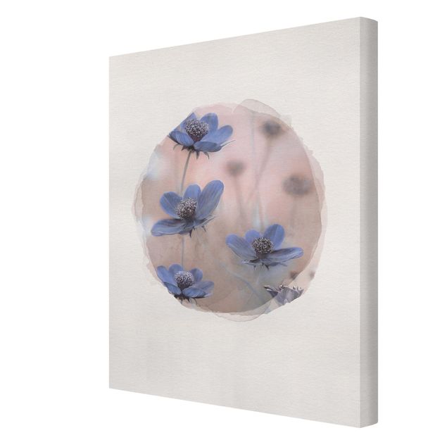 quadros para parede Water Colours - Blue Kosmeen