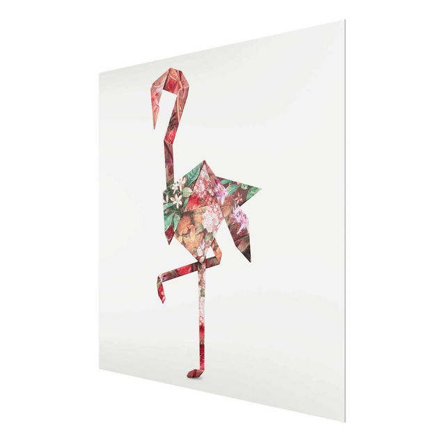 Quadros de Jonas Loose Origami Flamingo