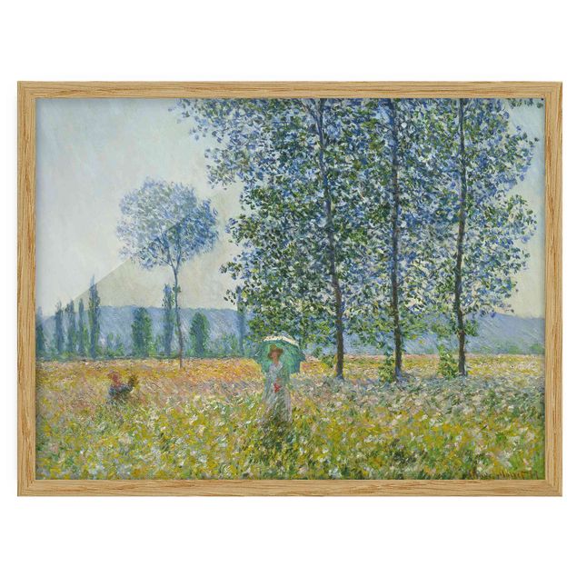 quadro com árvore Claude Monet - Fields In Spring