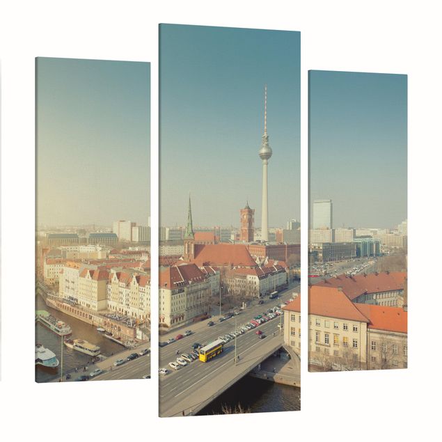 Telas decorativas cidades e paisagens urbanas Berlin In The Morning