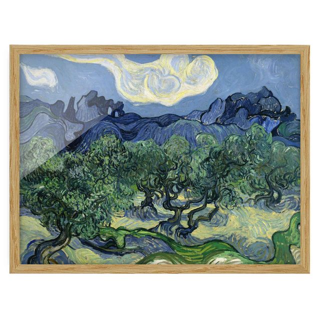 Quadros movimento artístico Pós-impressionismo Vincent Van Gogh - Olive Trees