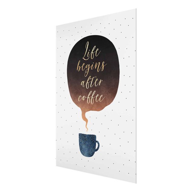 Quadros de Elisabeth Fredriksson Life Begins After Coffee Dots