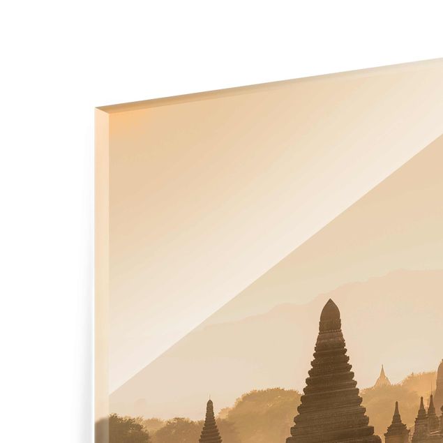 Quadros cidades Sun Setting Over Bagan