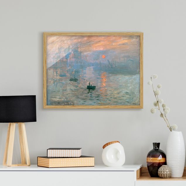 Quadros movimento artístico Impressionismo Claude Monet - Impression (Sunrise)