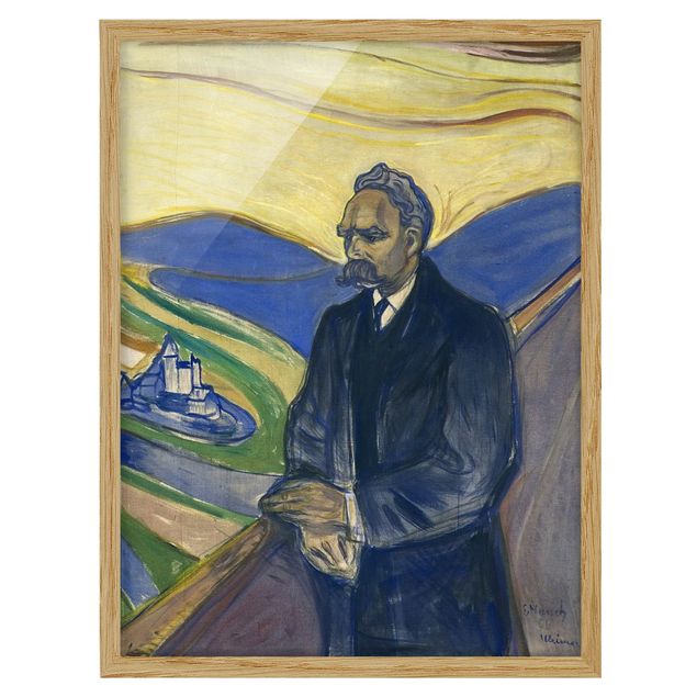 Quadros por movimento artístico Edvard Munch - Portrait of Friedrich Nietzsche