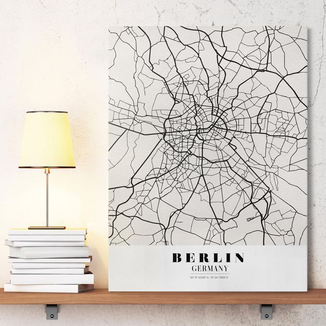 decoraçao para parede de cozinha Berlin City Map - Classic
