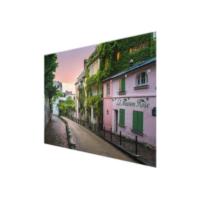 Quadros em vidro paisagens Rose Coloured Twilight In Paris