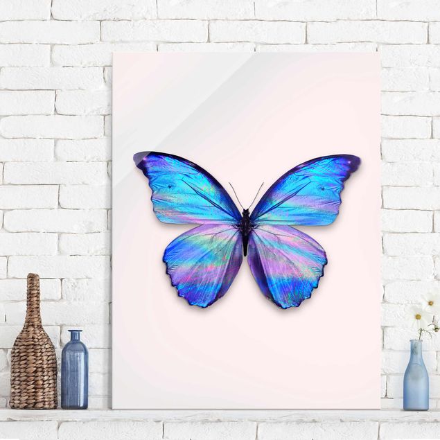 decoração quadros Holographic Butterfly
