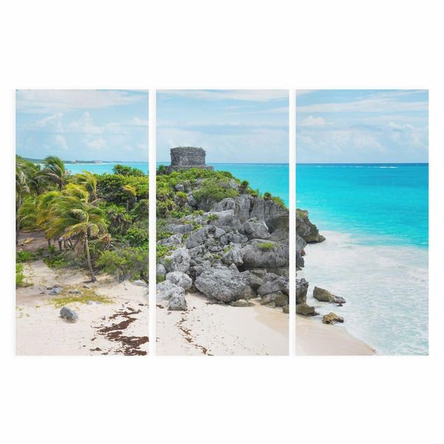 quadros sobre o mar Caribbean Coast Tulum Ruins