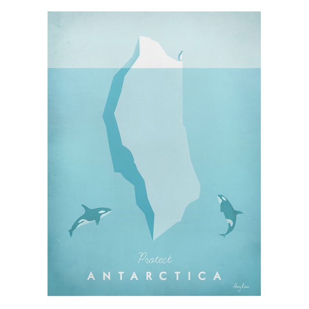 quadro de praia Travel Poster - Antarctica