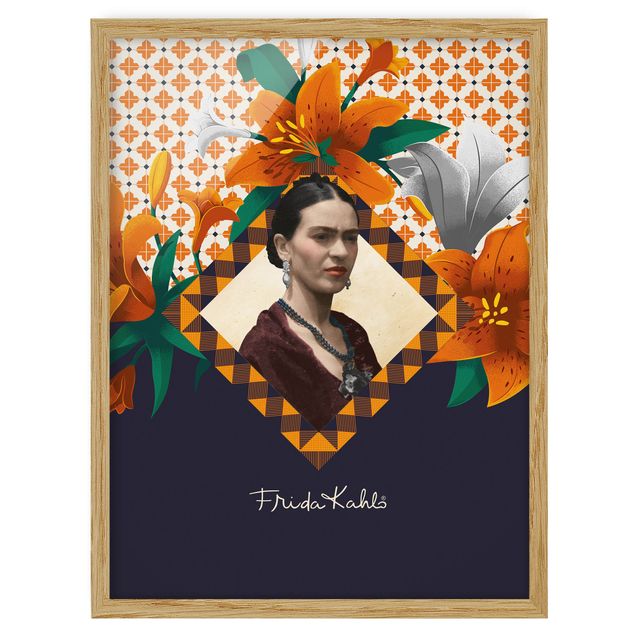 quadros flores Frida Kahlo - Lilies