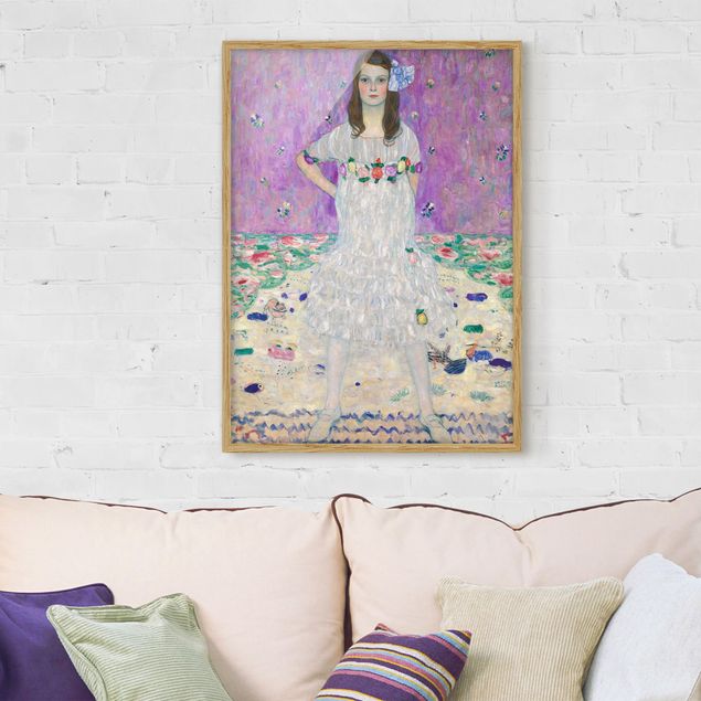 Quadros movimento artístico Art Déco Gustav Klimt - Mäda Primavesi