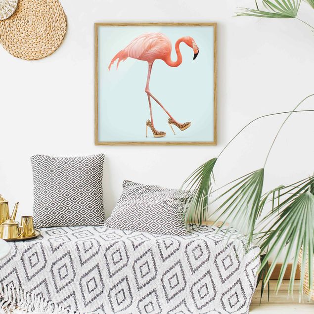 Quadros famosos Flamingo With High Heels