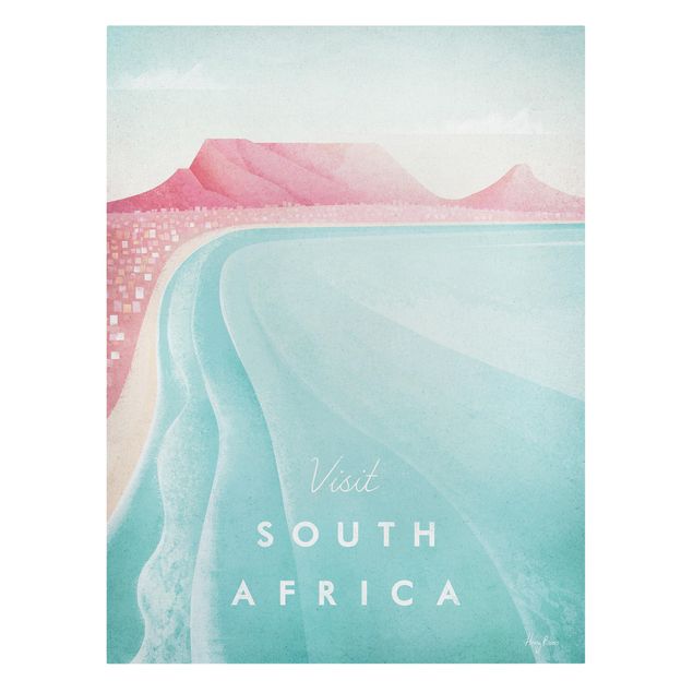 quadro de praia Travel Poster - South Africa