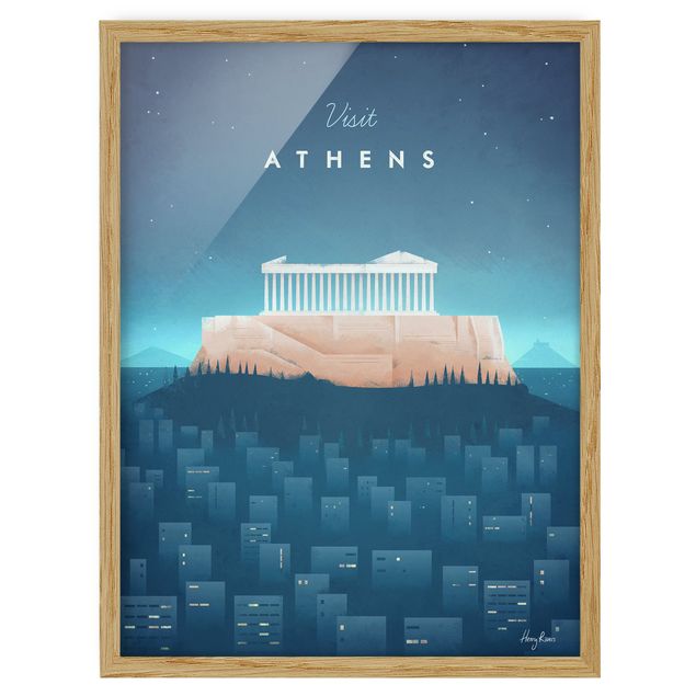 Quadros famosos Travel Poster - Athens