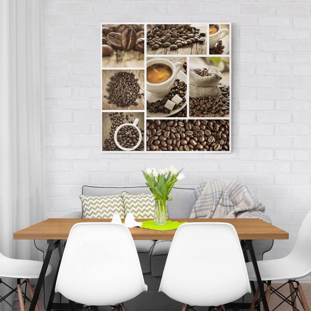 quadros modernos para quarto de casal Coffee Collage