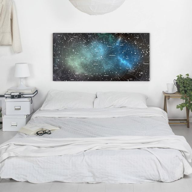 Quadros cidades Stellar Constellation Map Galactic Nebula