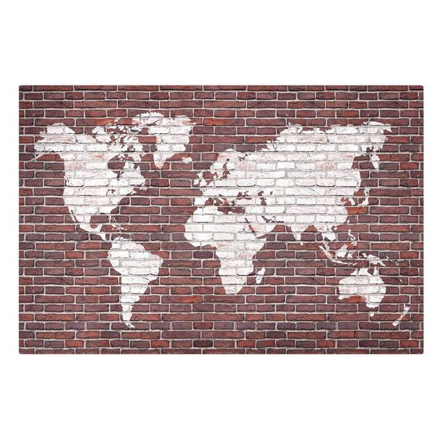 Quadros cidades Brick World Map