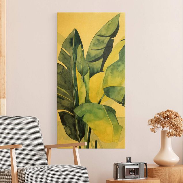 quadro com flores Tropical Foliage - Banana