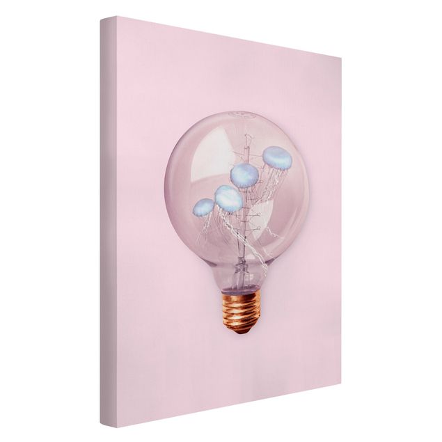 Telas decorativas animais Light Bulb With Jellyfish