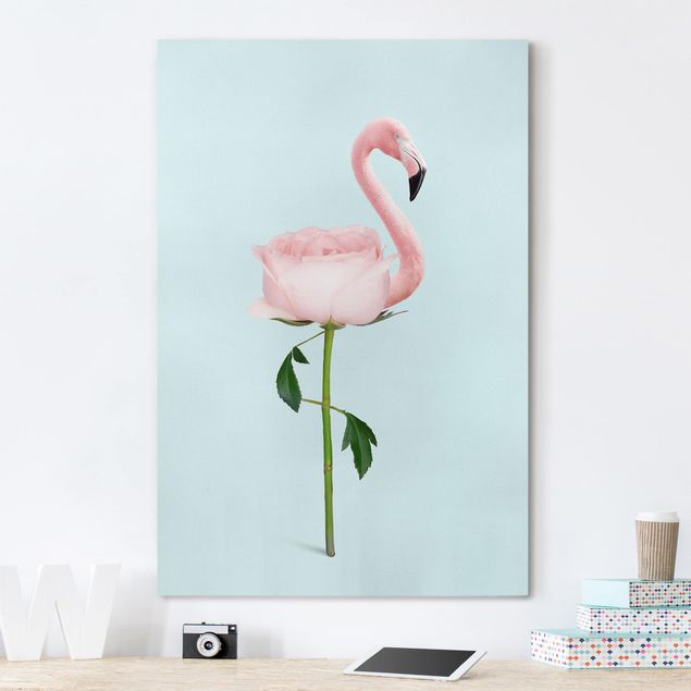 decoraçoes cozinha Flamingo With Rose