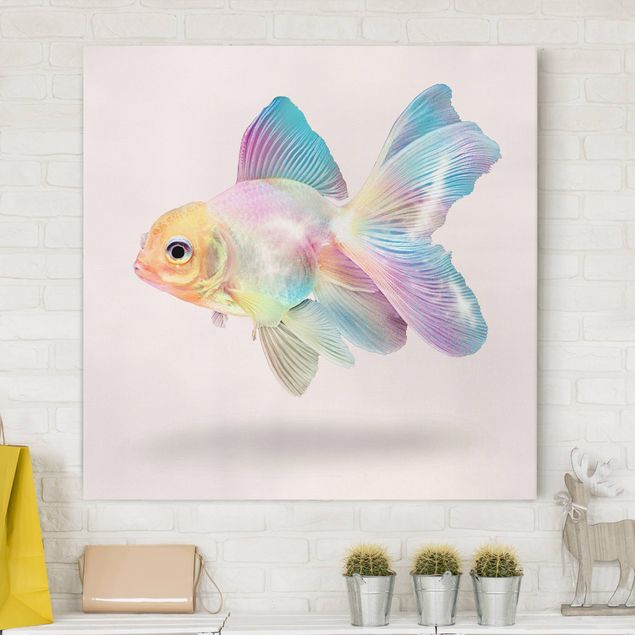 Telas decorativas peixes Fish In Pastel