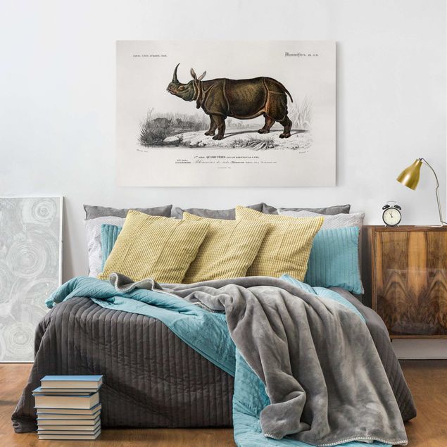 quadro com paisagens Vintage Board Rhino