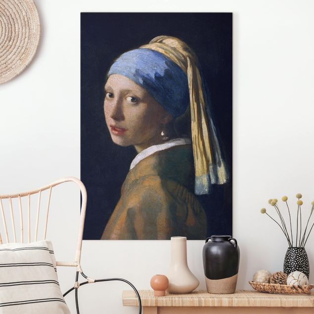 decoraçao para parede de cozinha Jan Vermeer Van Delft - Girl With A Pearl Earring