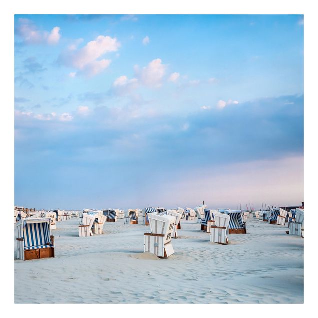 Quadros praia Beach Chairs On The North Sea Beach