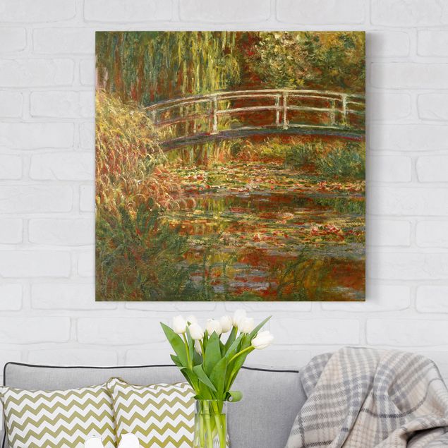 decoraçoes cozinha Claude Monet - Waterlily Pond And Japanese Bridge (Harmony In Pink)