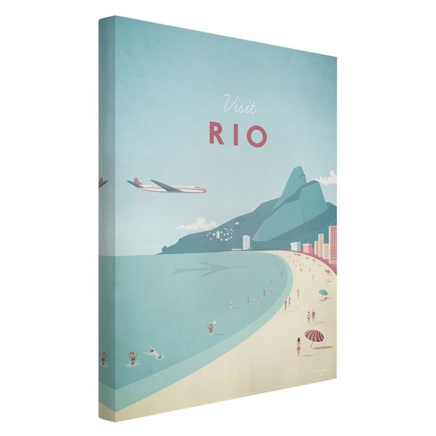 quadro decorativo mar Travel Poster - Rio De Janeiro