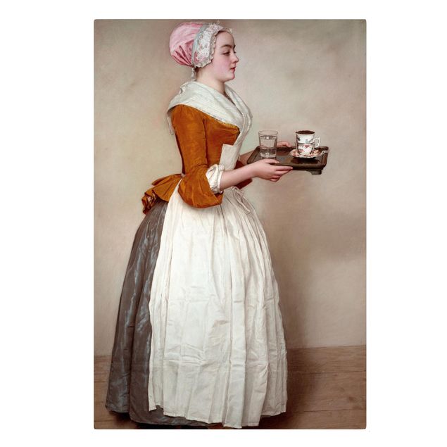 Quadros famosos Jean Etienne Liotard - The Chocolate Girl