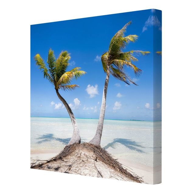 quadros sobre o mar Beneath Palm Trees