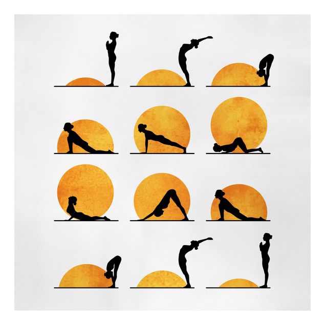 Quadros famosos Yoga -  Sun Salutation