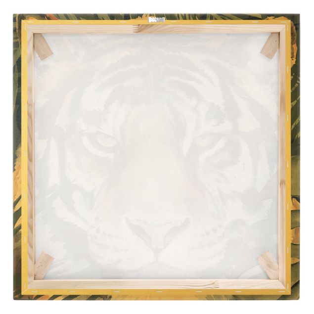quadro com flores Tiger In The Jungle