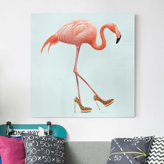 decoraçoes cozinha Flamingo With High Heels