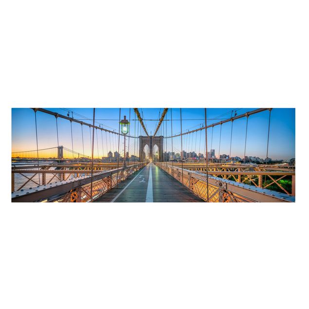 Quadros cidades Dawn On The Brooklyn Bridge