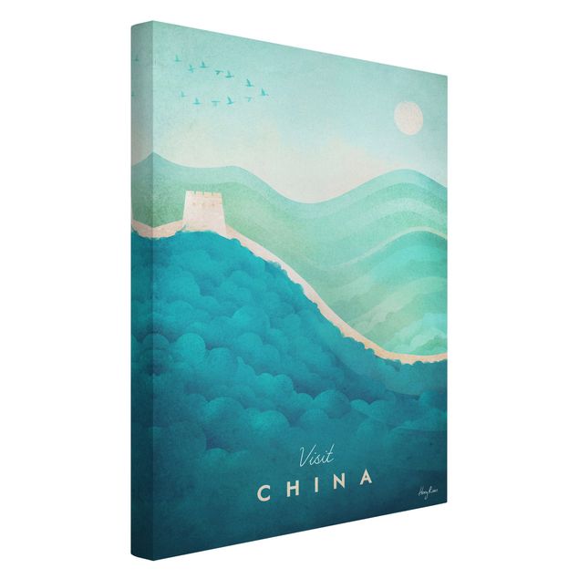 Telas decorativas cidades e paisagens urbanas Travel Poster - China