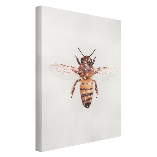 Telas decorativas animais Bee With Glitter